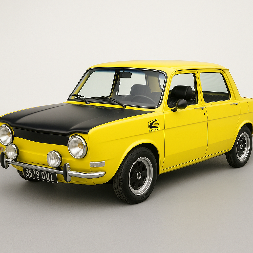 SIMCA 1000 PARABRISAS TRANSPARENTE CON BANDA SOLAR AZUL
